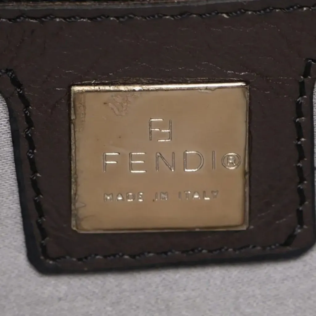 Fendi Beaded Baguette Navy Beaded Leather SHW Navy Leather Good - Box View