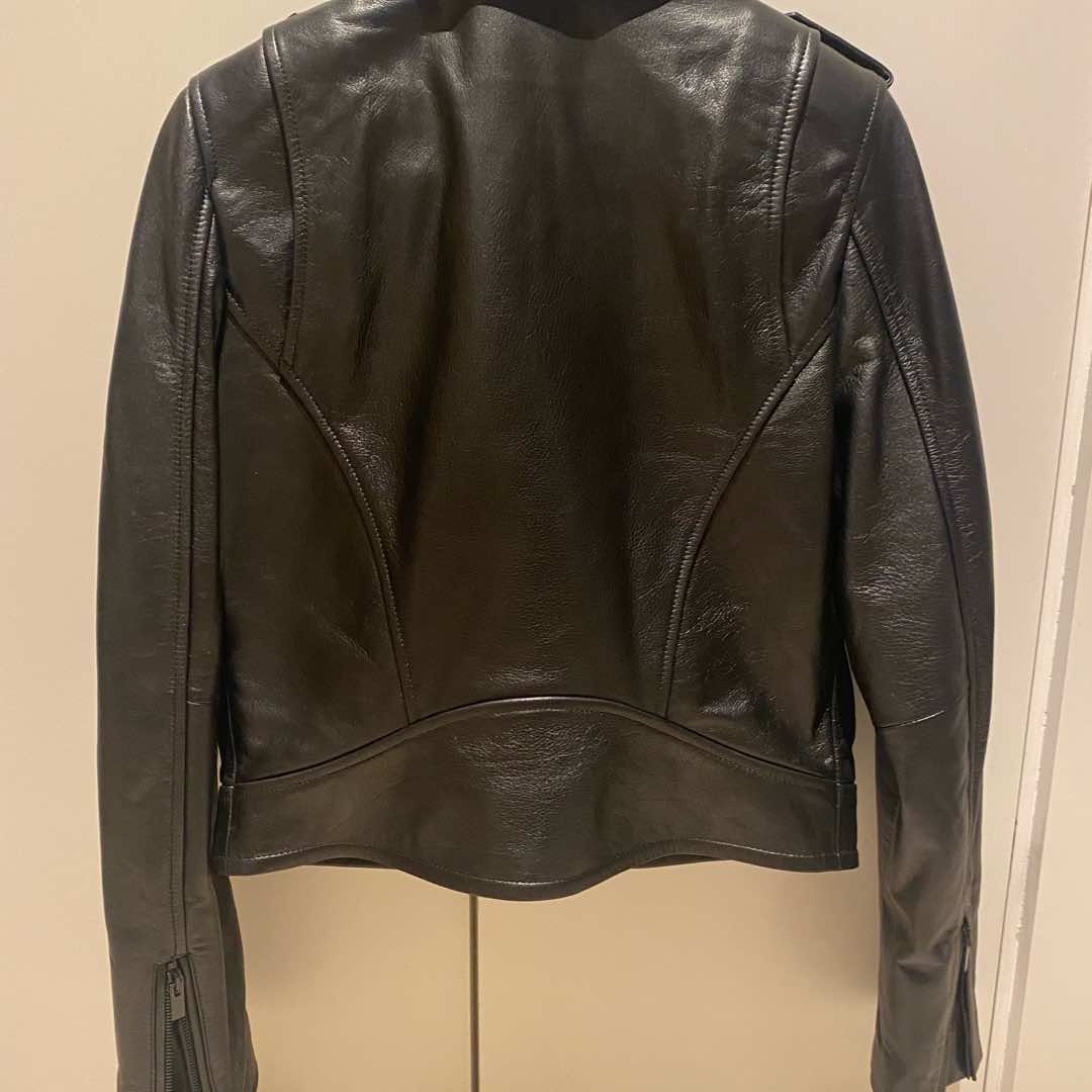 The Kooples Leather Biker Jacket - Back view