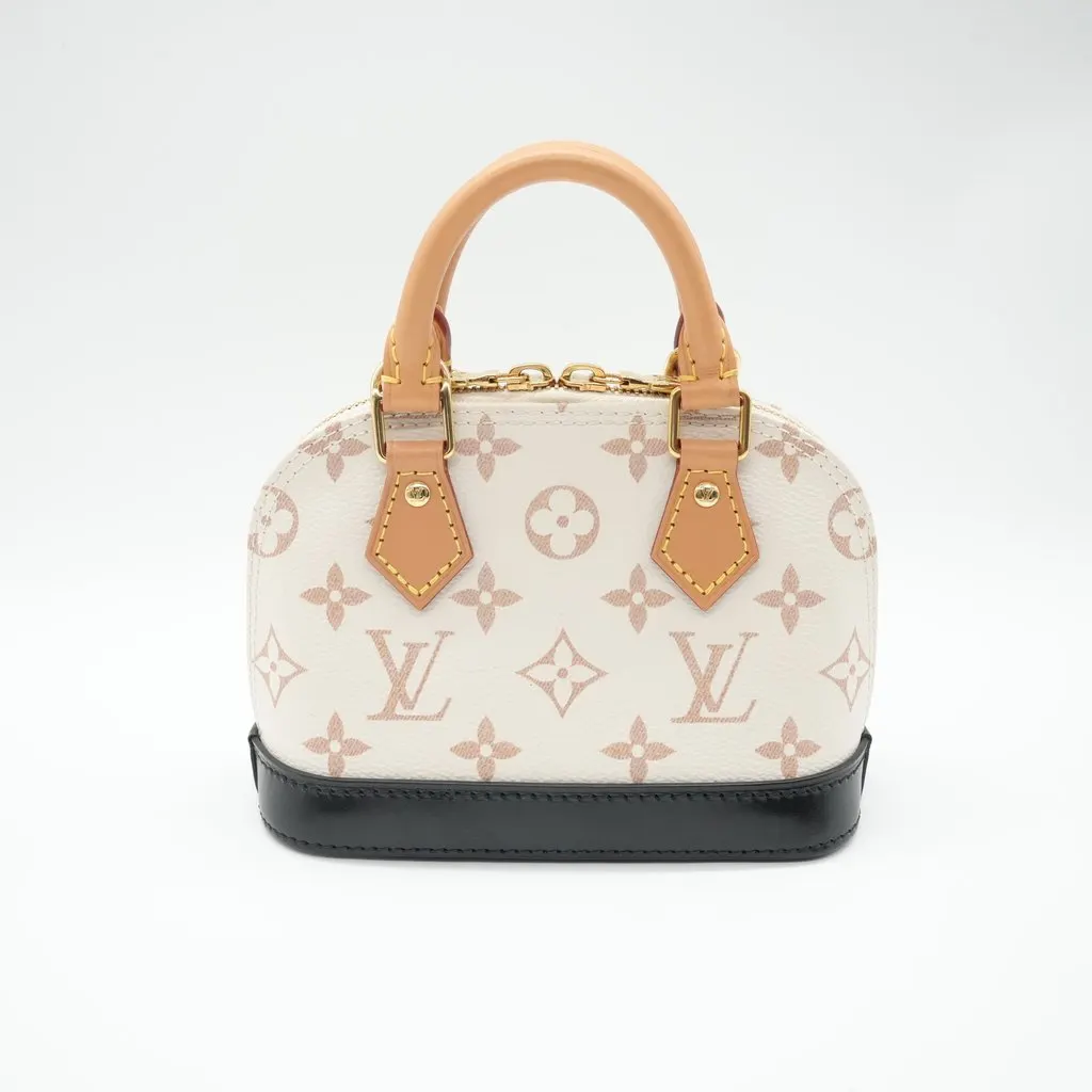 Louis Vuitton Nano Alma Monogram Dune Beige Canvas Very good - Back View