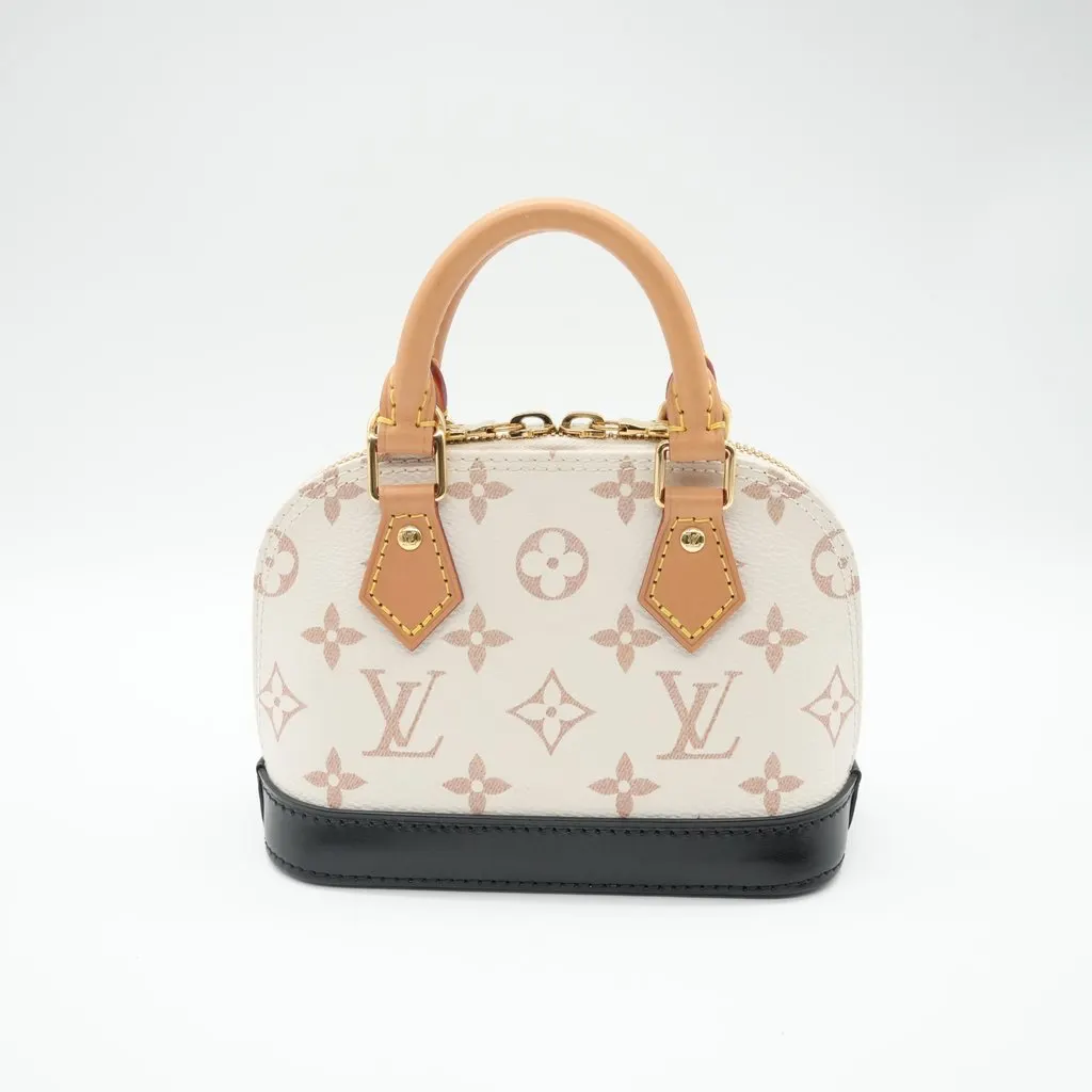 Louis Vuitton Nano Alma Monogram Dune Beige Canvas Very good - Inside View