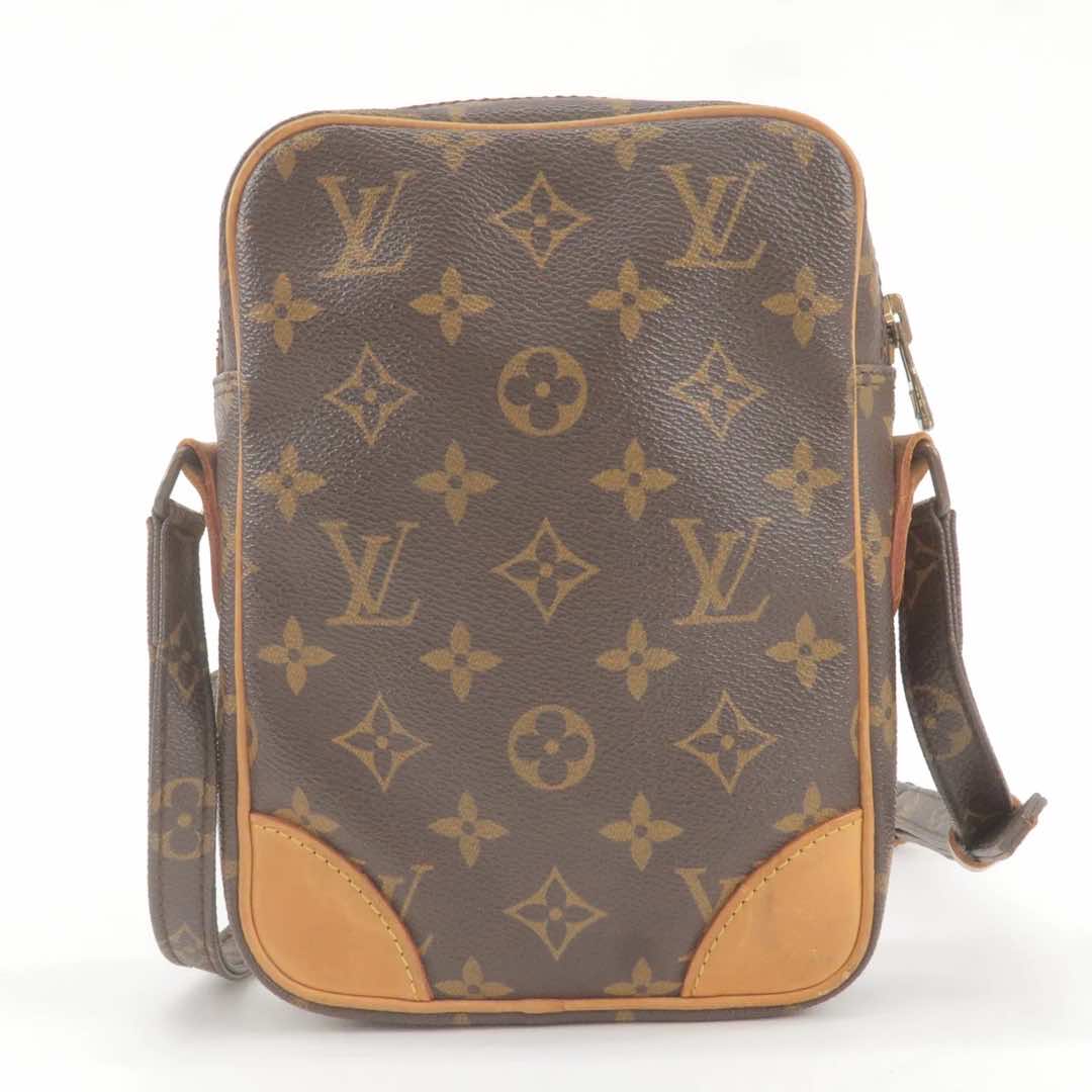 Louis Vuitton Danube Monogram Brown Canvas Leather Fair - Back View