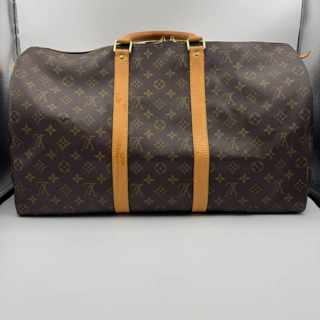 Louis Vuitton keep all 50 vintage Camel Canvas Good - Back View