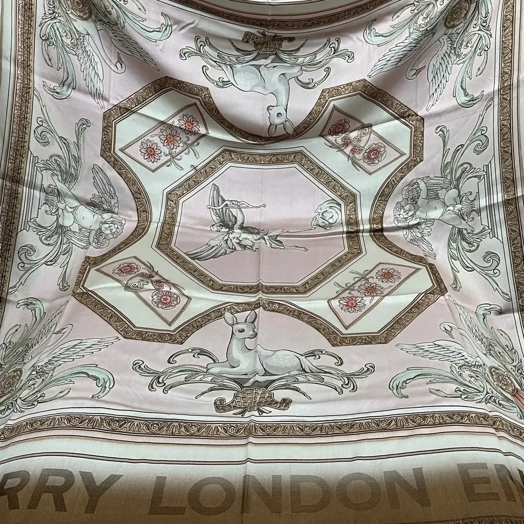 Burberry Reversible Silk Stole Baroque MultiColor Silk Never worn - Box View