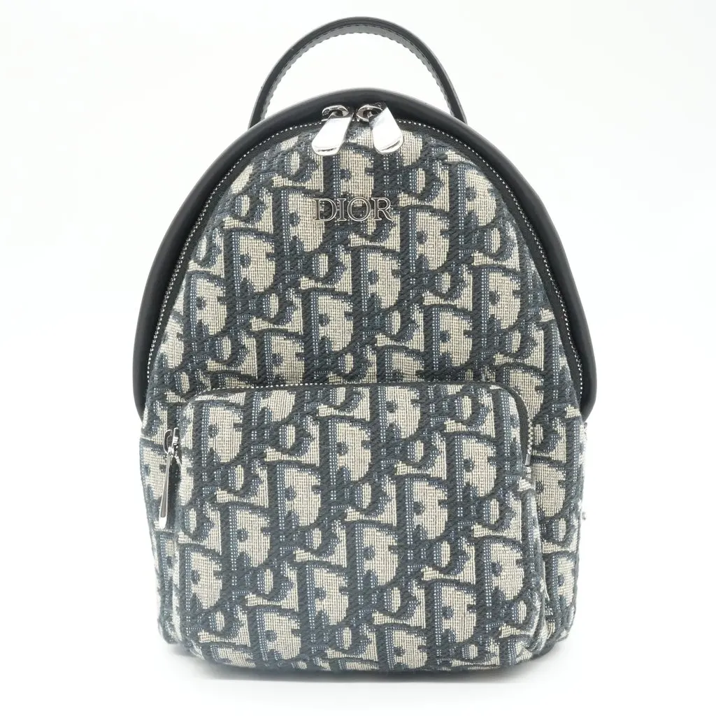 Dior Kid's Mini Rider Backpack Beige Canvas Very good - Front View