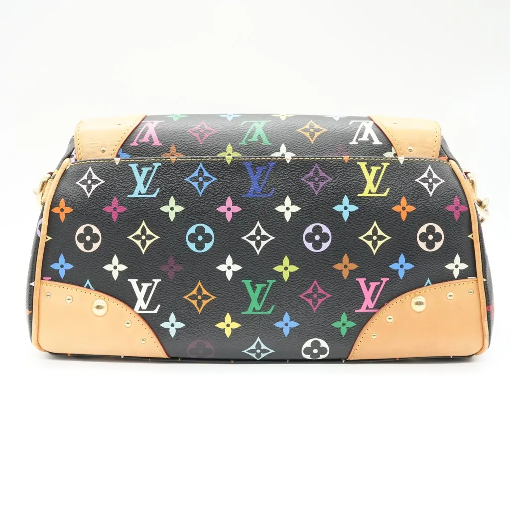 Louis Vuitton Beverly MM Monogram Multicolor Shoulder Bag MultiColor Canvas Good - Back View