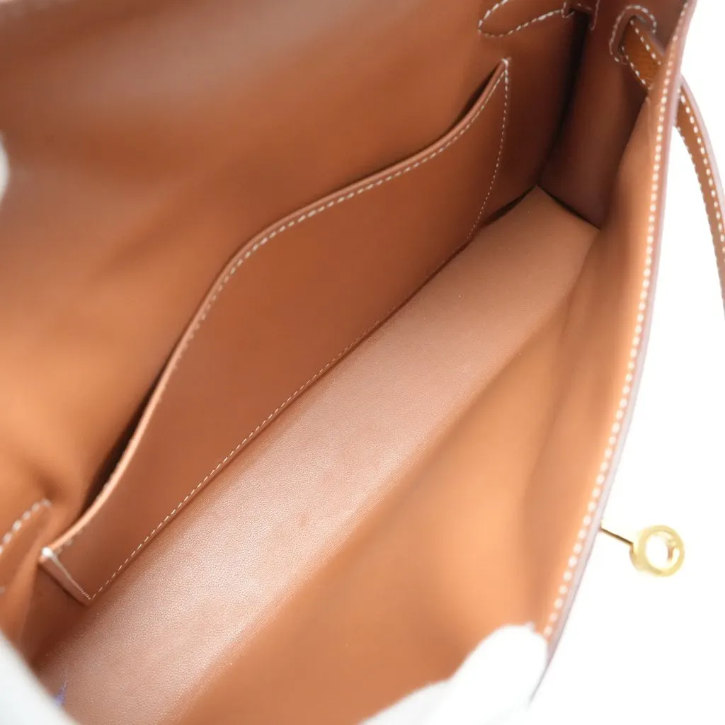 Hermès Kelly Elan Gold Epsom Gold HW Stamp:K (2025) Gold Leather Very good - Model View