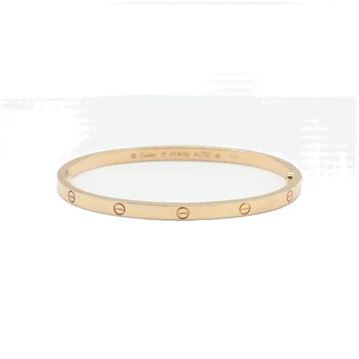 Cartier Love Bracelet, Small Model, 18K Rose Gold Size:17 18.7g