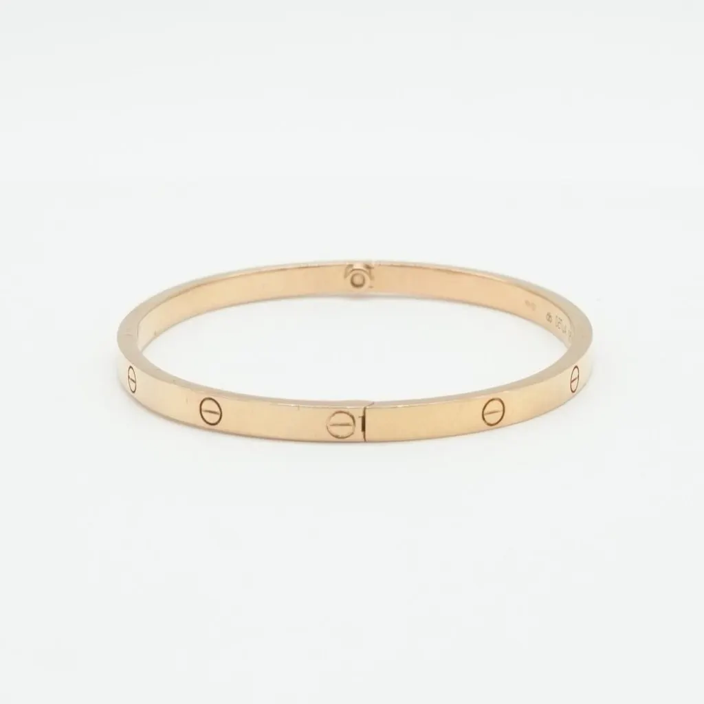 Cartier Love Bracelet, Small Model, 18K Rose Gold Size:17 18.7g Gold Rose Gold Good - Inside View