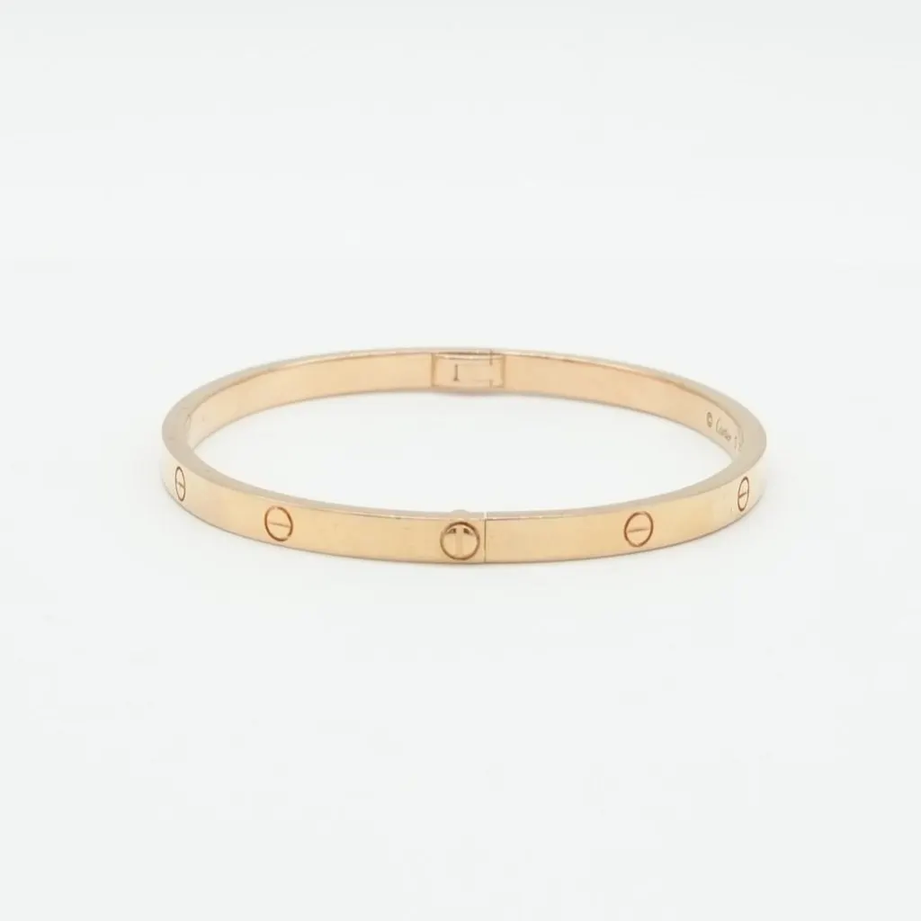 Cartier Love Bracelet, Small Model, 18K Rose Gold Size:17 18.7g Gold Rose Gold Good - Model View