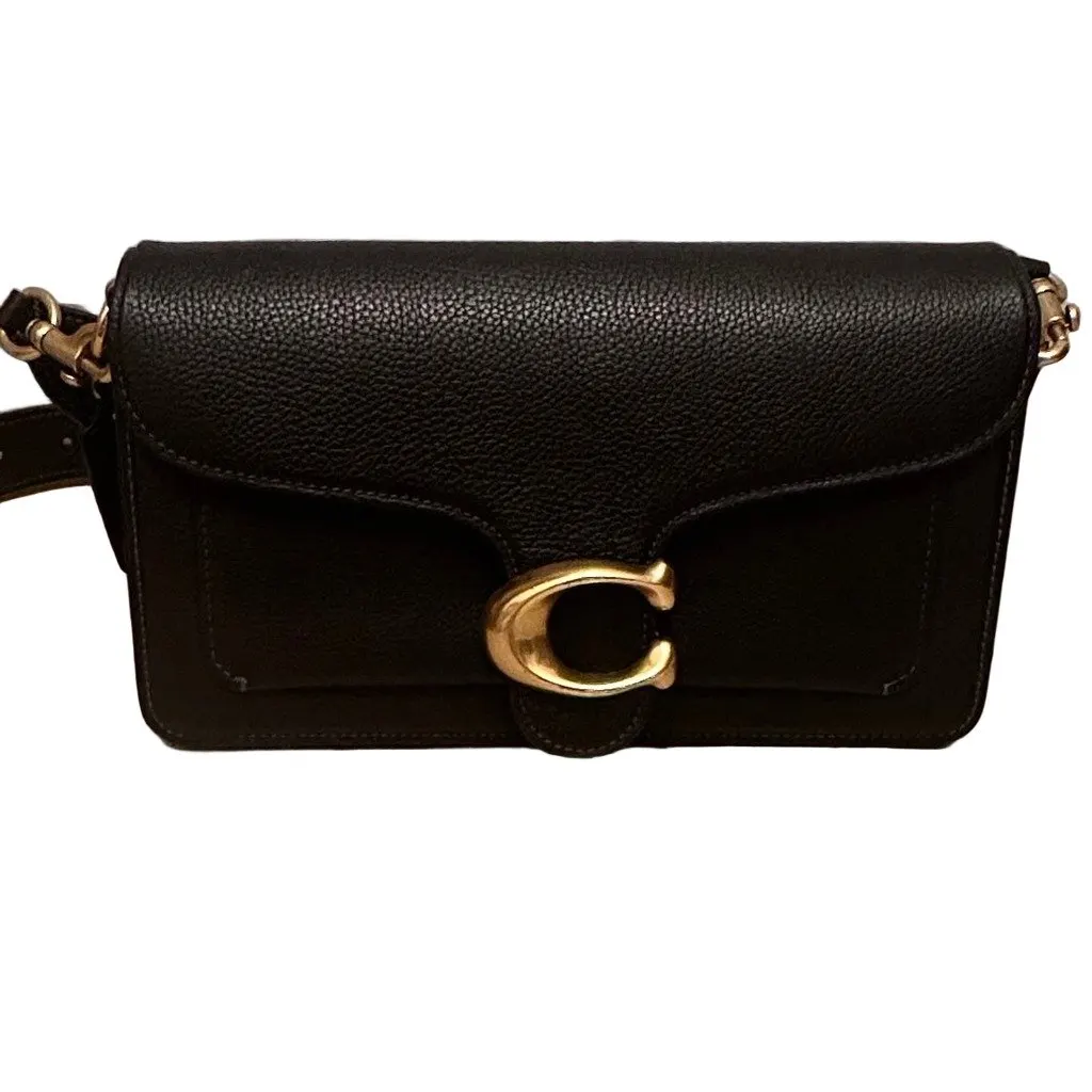 Coach COACH Womens Tabby Shoulder Black Leather Very good - Front View