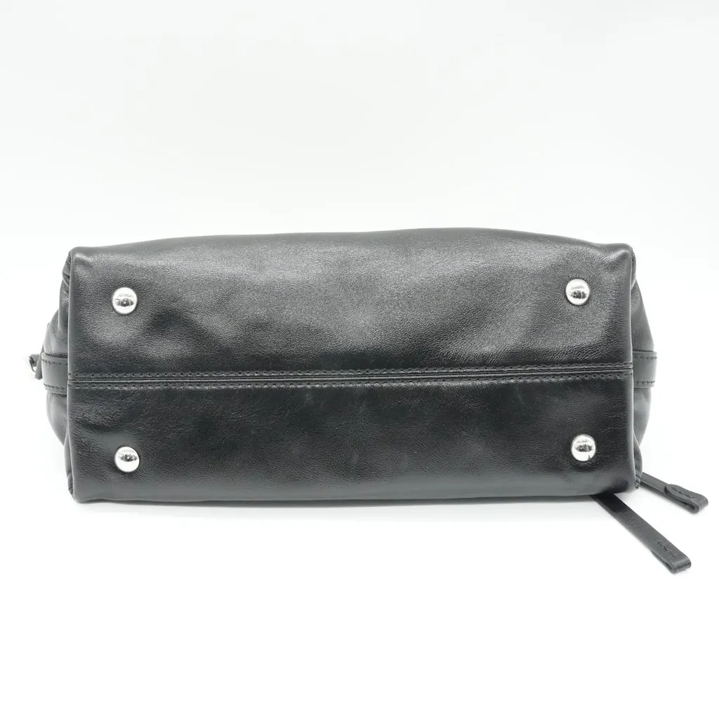 Louis Vuitton Carry All Vibe BB LV Vibe Black Black Leather Fair - Inside View