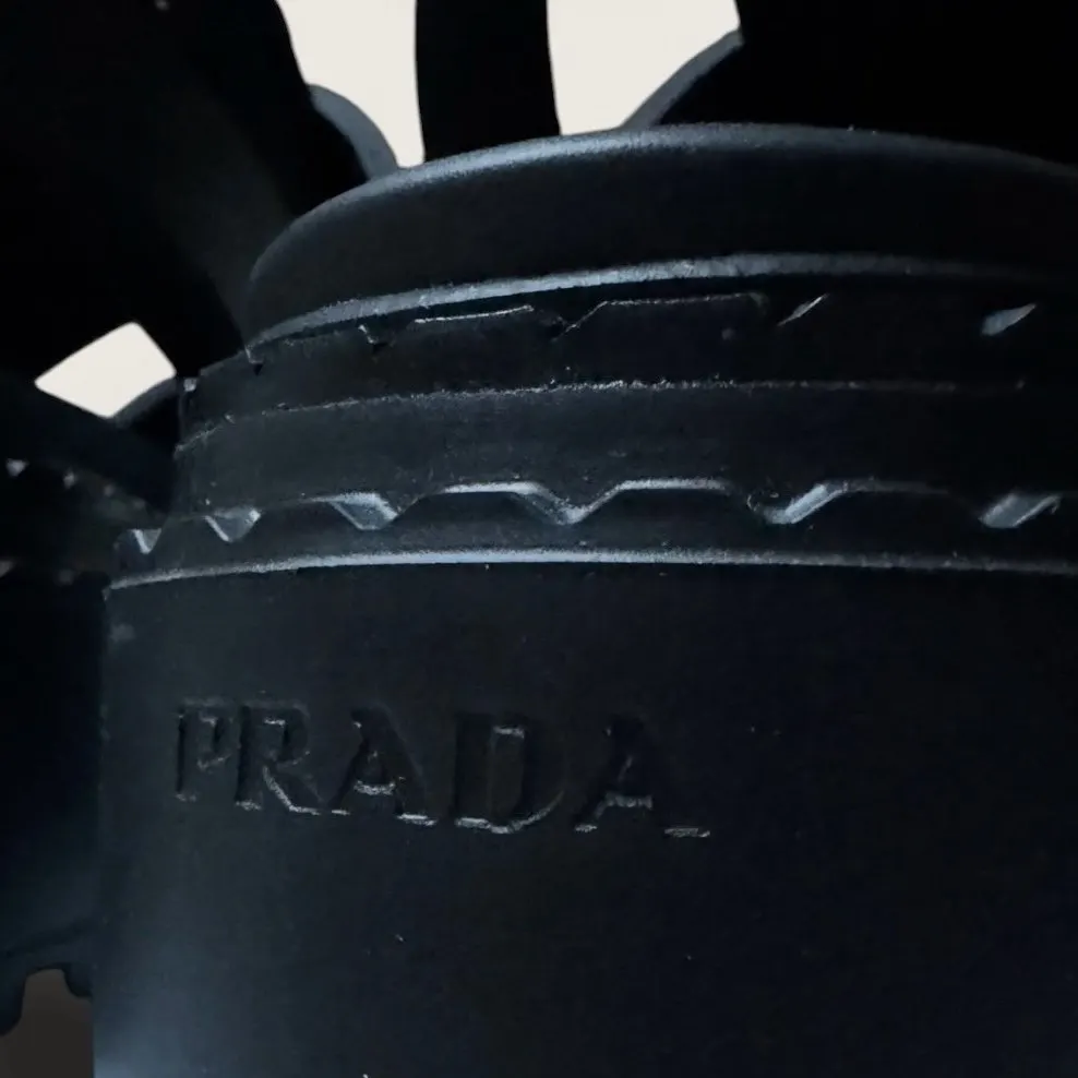 Prada Monolith Black Rubber Never worn, with tag - Back View