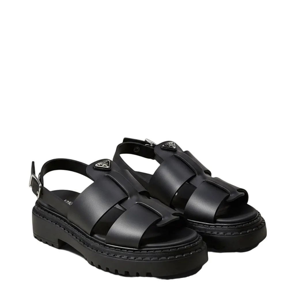 Prada Monolith Black Rubber Never worn, with tag - Front View