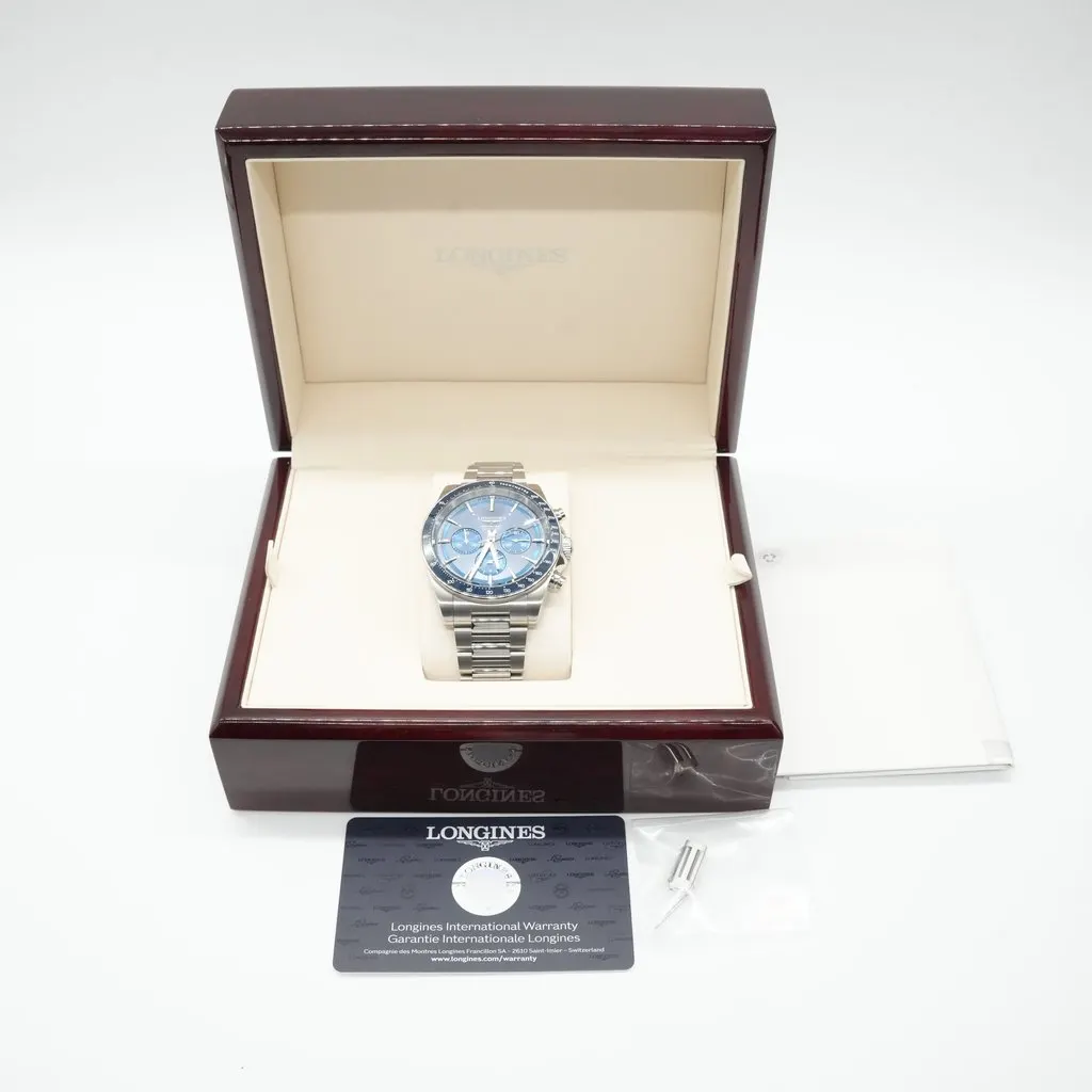 Longines Conquest Chronograph 42mm L3.835.4.92.6 Blue Good - Model View
