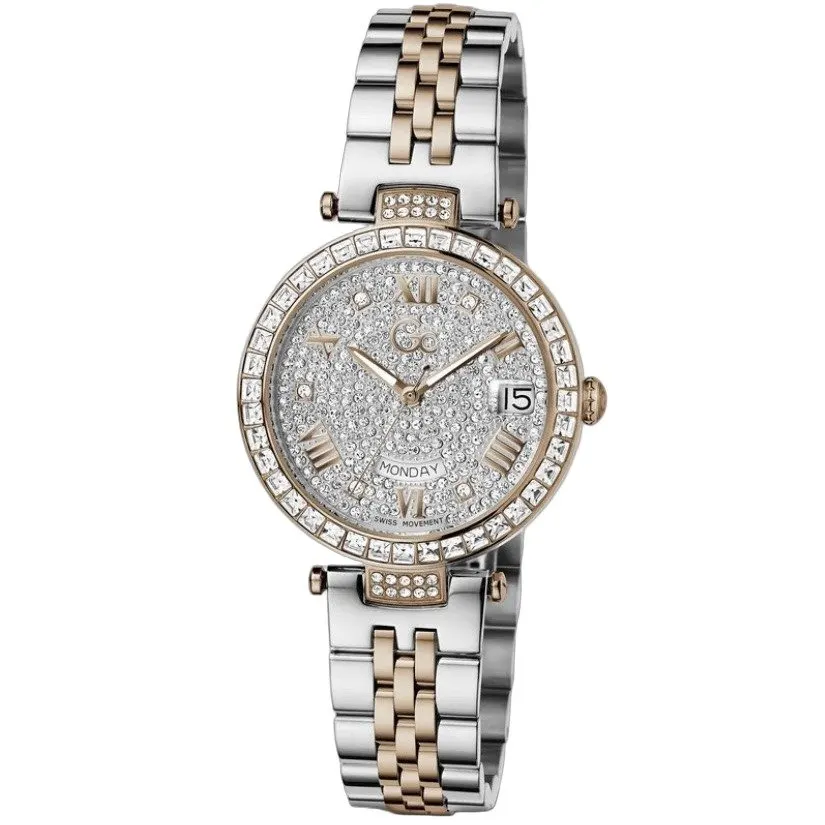 GUESS Guess Collection Quartz Analog Watch – Gc Flair Crystal Silver Never worn, with tag - Front View