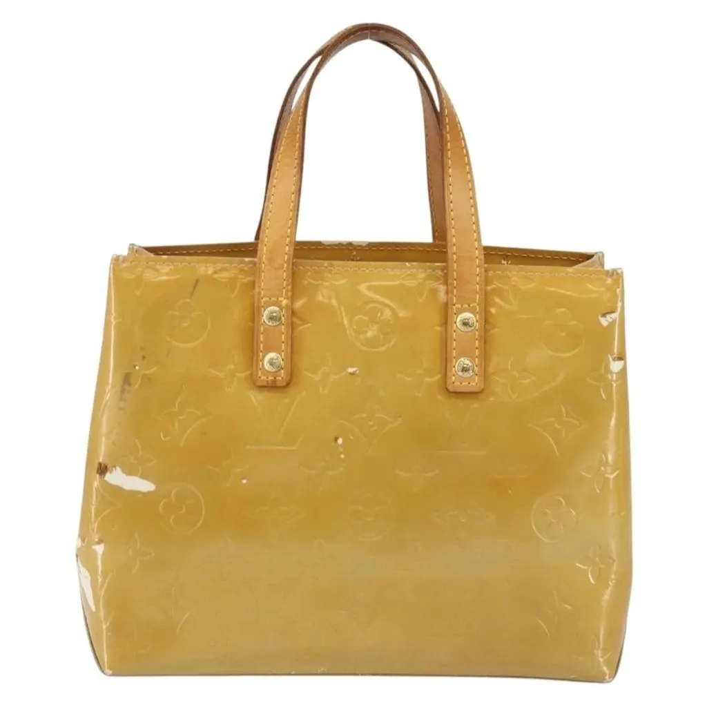 Louis Vuitton Handbag Beige Leather Good - Back View