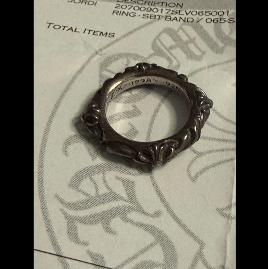 Chrome Hearts Silver Cross Ring Silver Silver Very good - Back View