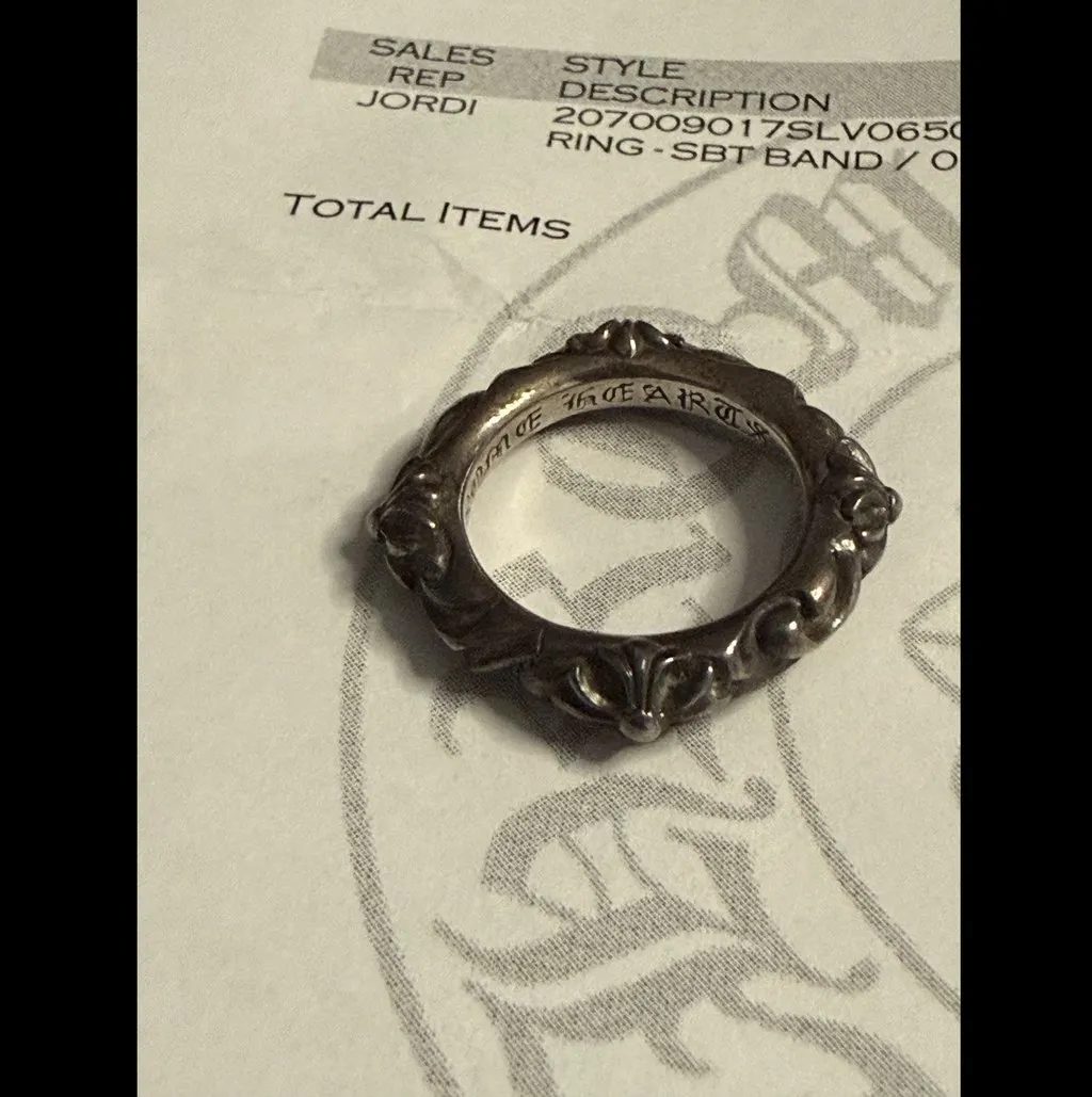 Chrome Hearts Silver Cross Ring Silver Silver Very good - Inside View