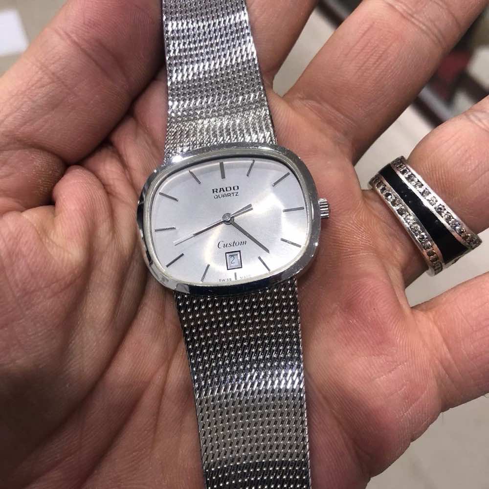 Rado Vintage Watch Silver Very good - Back View