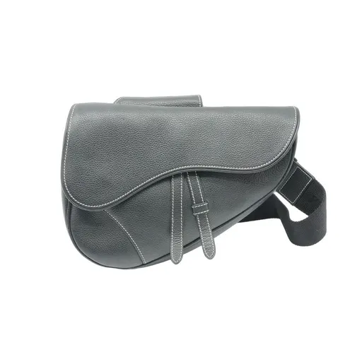 Dior Saddle in Black Grained Calfskin Crossbody Bag