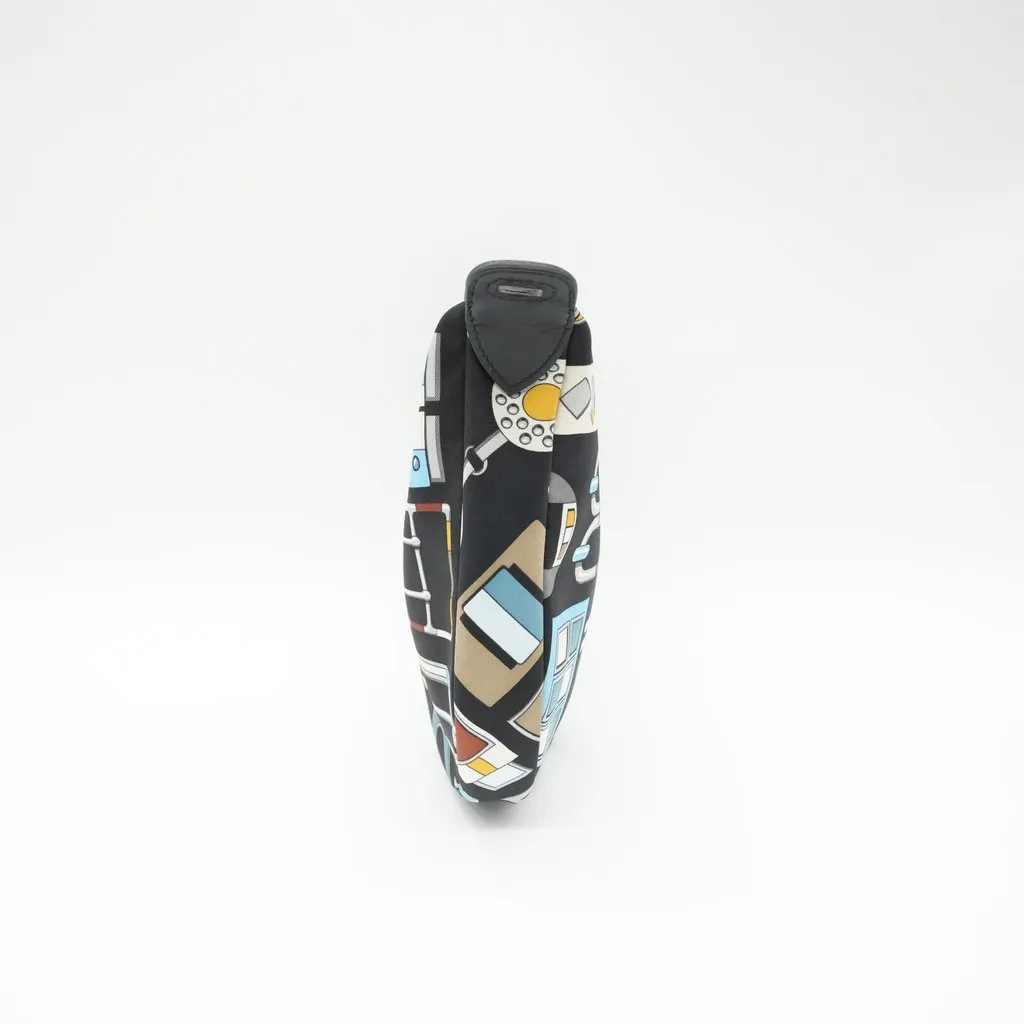 Hermès Sursoie To Go Pouch Bleu Marine/Craie/Noir Stamp W(2024) MultiColor Silk Very good - Box View