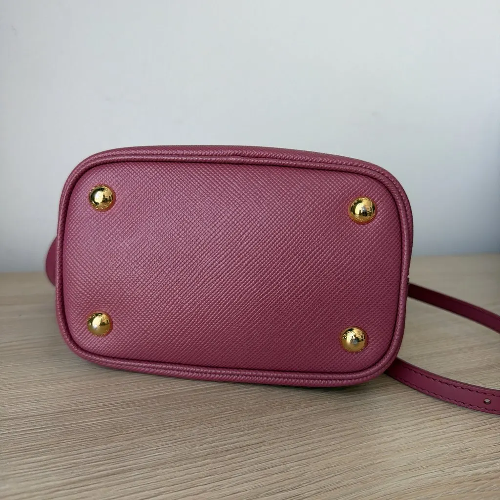 Prada Prada Panier Mini Bag Pink Leather Never worn - Inside View