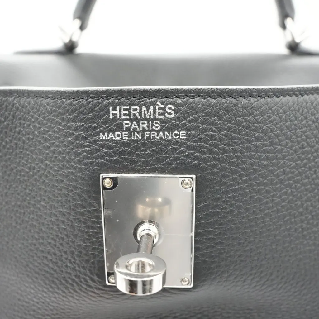 Hermès Kelly Sac 50 Noir Taurillon Clemence Stamp:W(2024) Black Leather Good - Box View