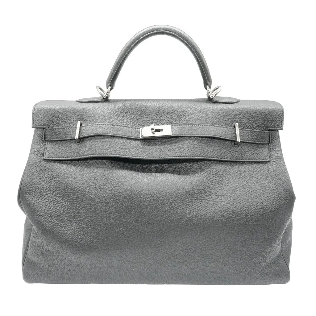 Hermès Kelly Sac 50 Noir Taurillon Clemence Stamp:W(2024)