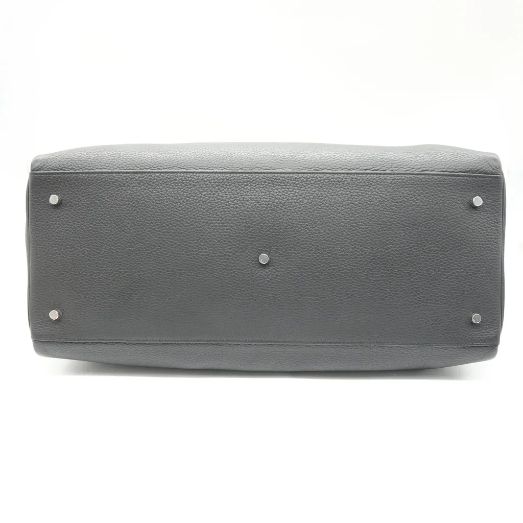 Hermès Kelly Sac 50 Noir Taurillon Clemence Stamp:W(2024) Black Leather Good - Inside View