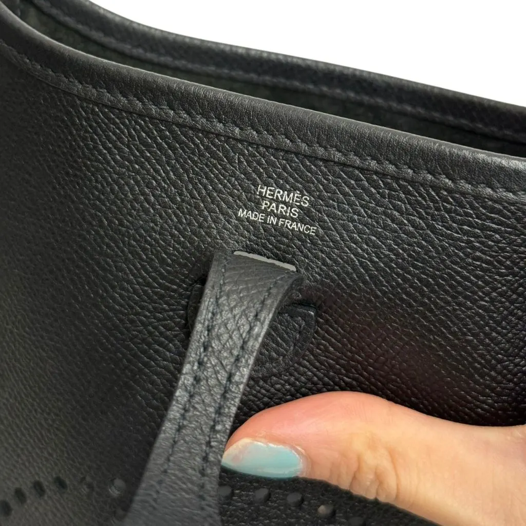 Hermès Evelyne Black Leather Very good - Box View