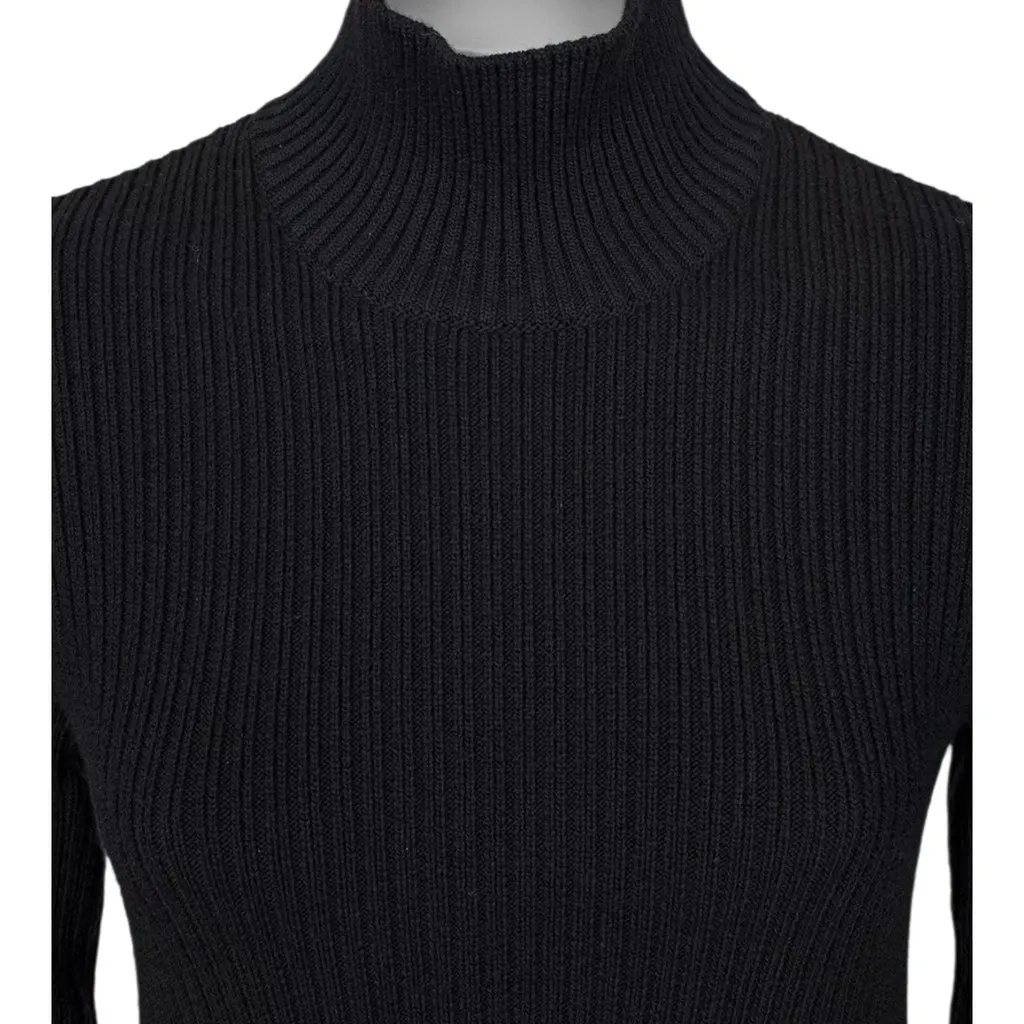 Bottega Veneta Bottega Veneta Asymmetric Black Dress, Size L Black Wool Very good - Box View