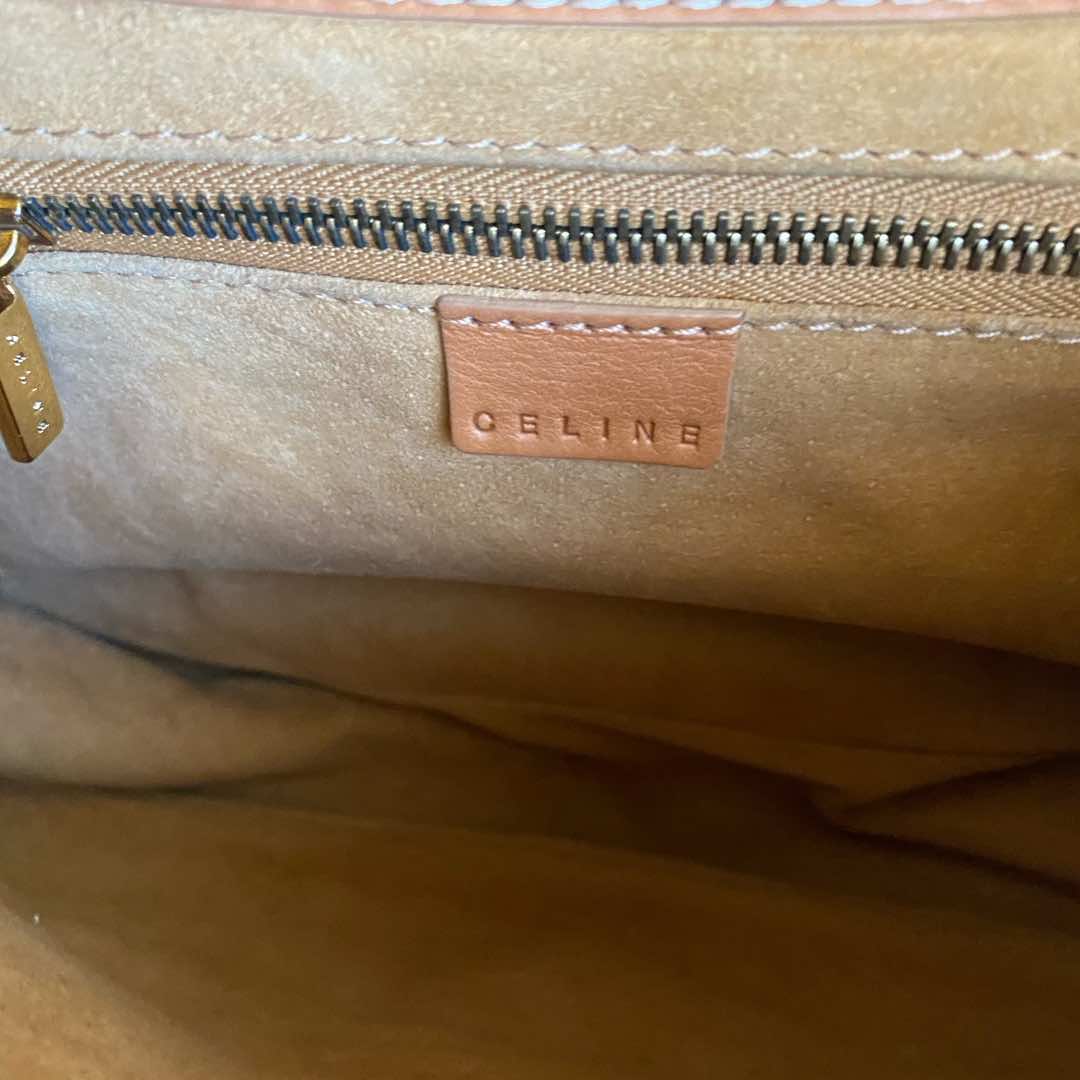 Celine Tan Leather Shoulder Bag - 3