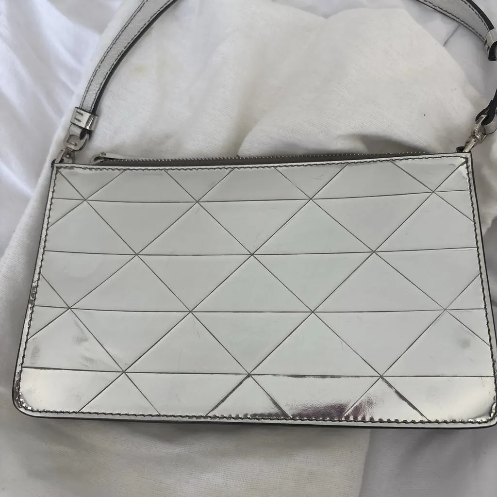 Prada Prada Sacca Agento Metallic Leather Good - Back View