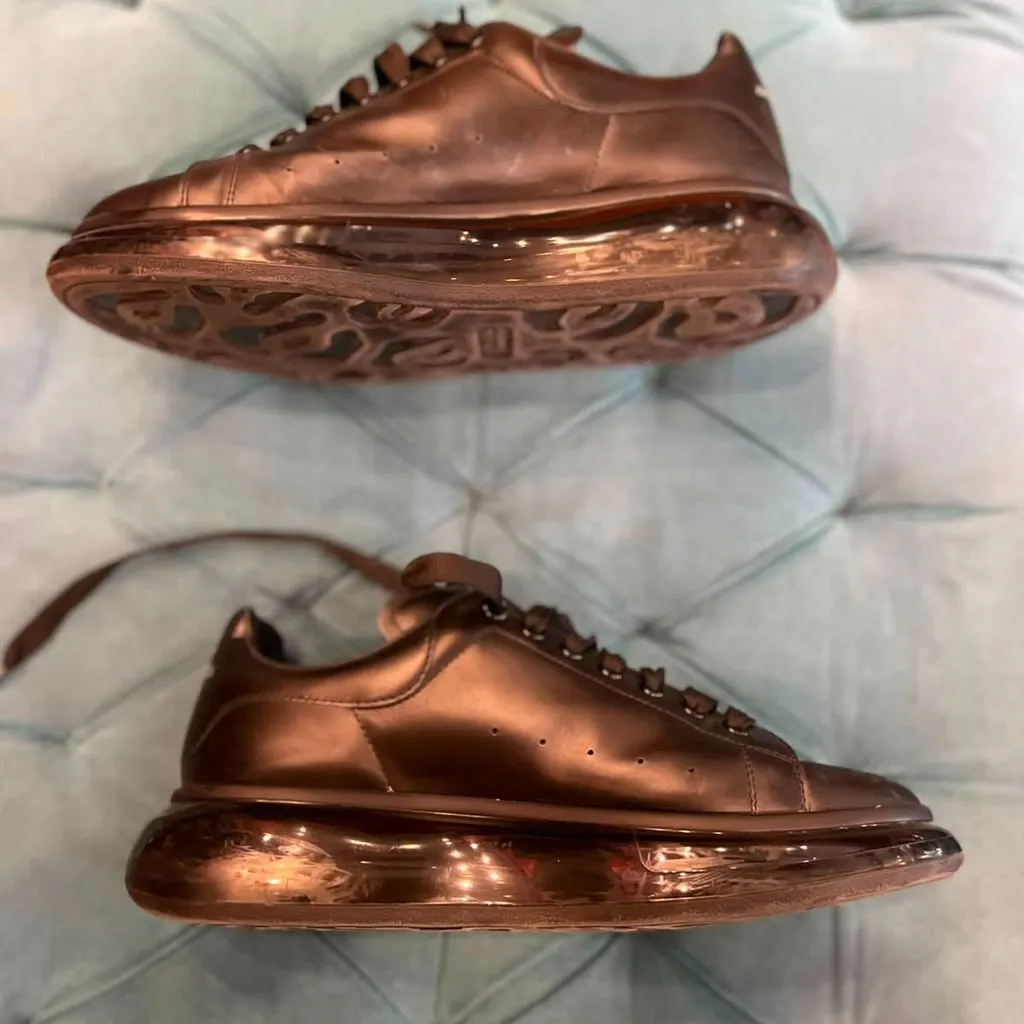 Alexander McQueen Sneakers Anthracite Leather Very good - Back View