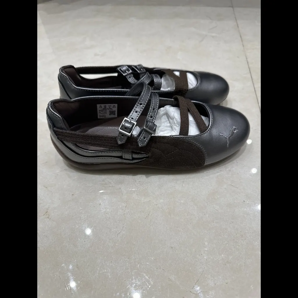 Puma Speedcat Ballet Flats MultiColor Leather Never worn - Back View