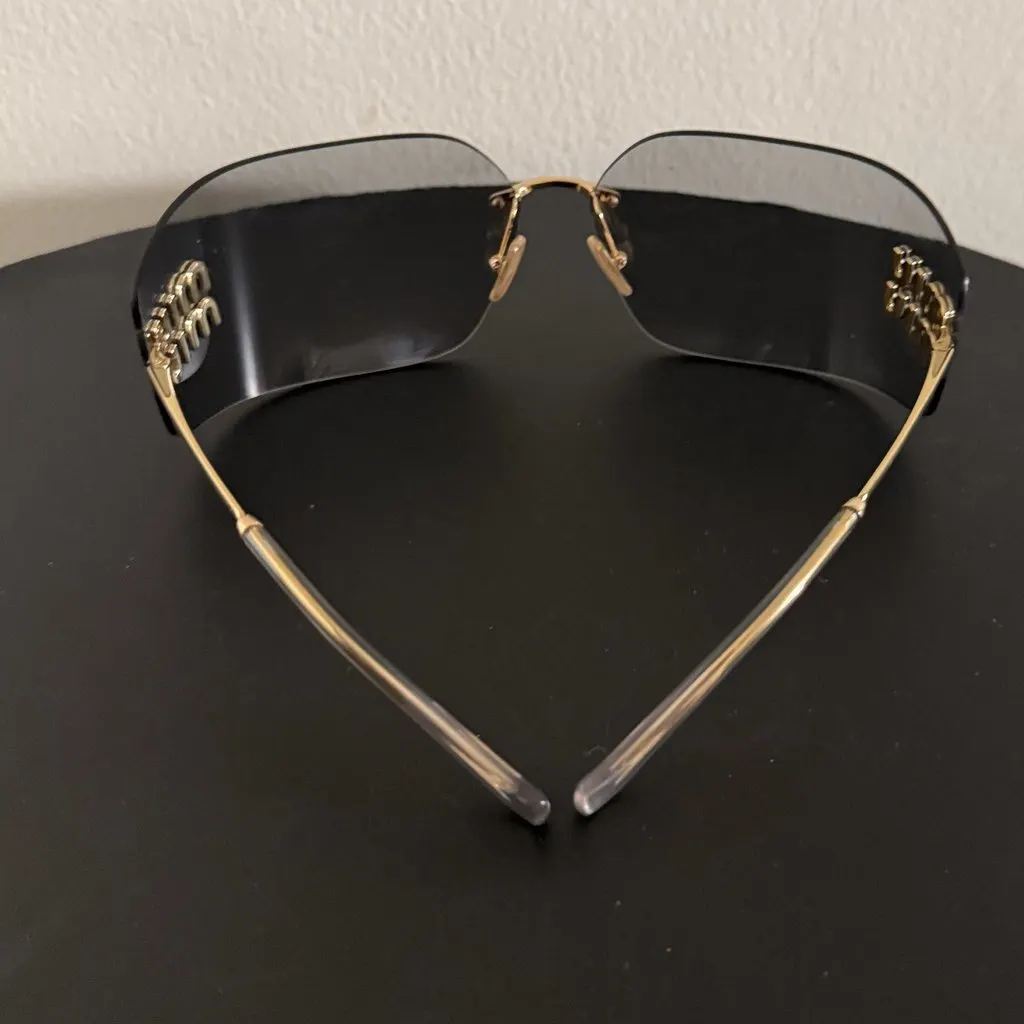 Miu Miu New Collection MiuMiu Unworn Shades Gold Stainless steel Never worn - Box View