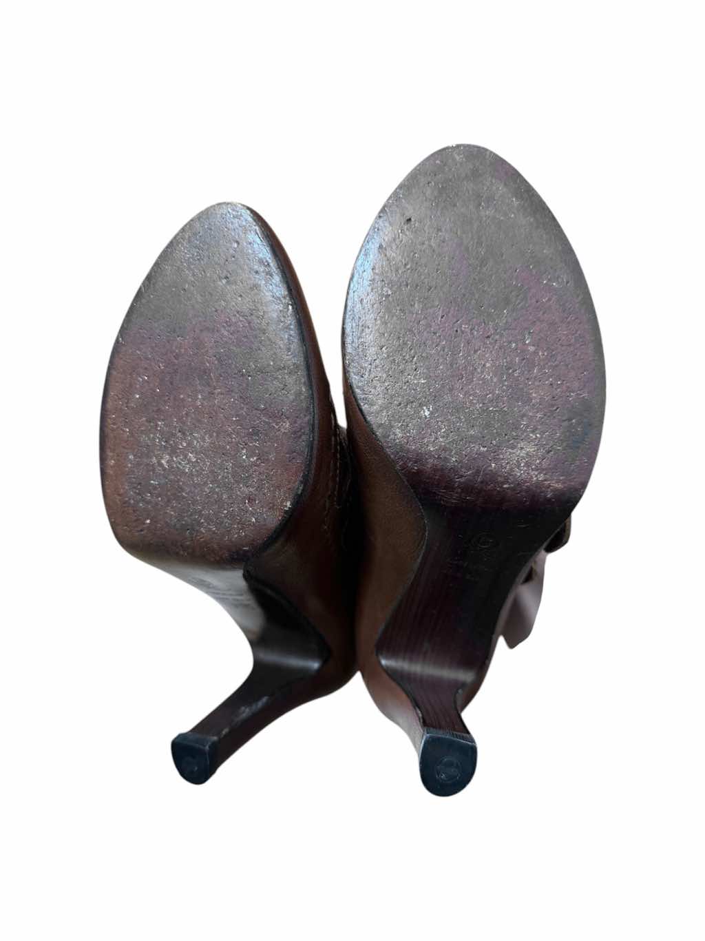 Alexander Mcqueen Lace Up Brown Leather Boots - Image 10