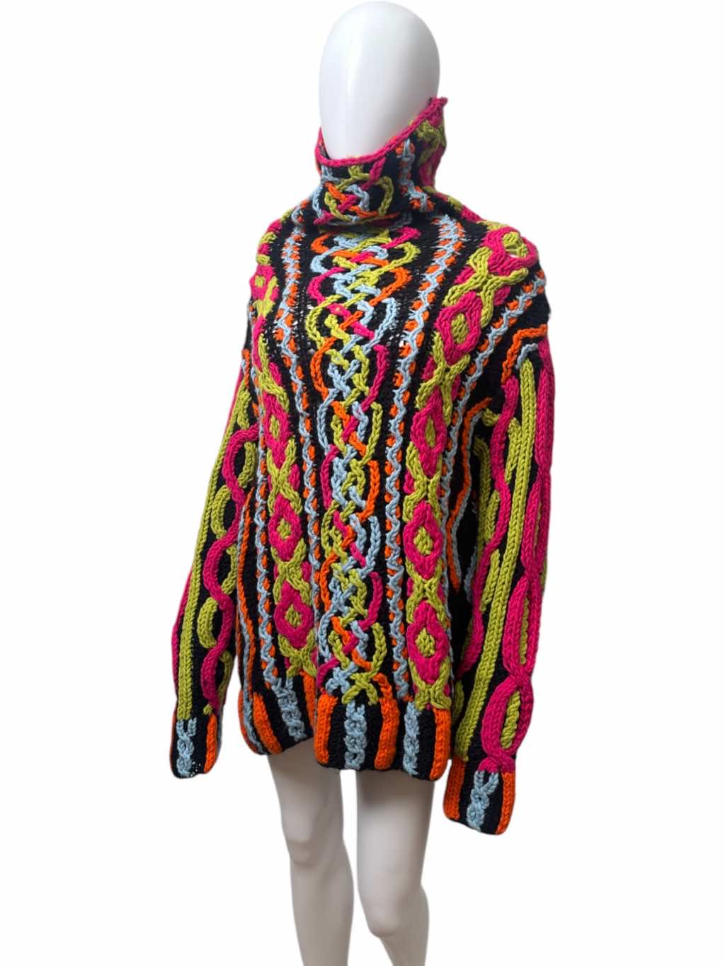 Christian Lacroix Cable Turtleneck - Back view