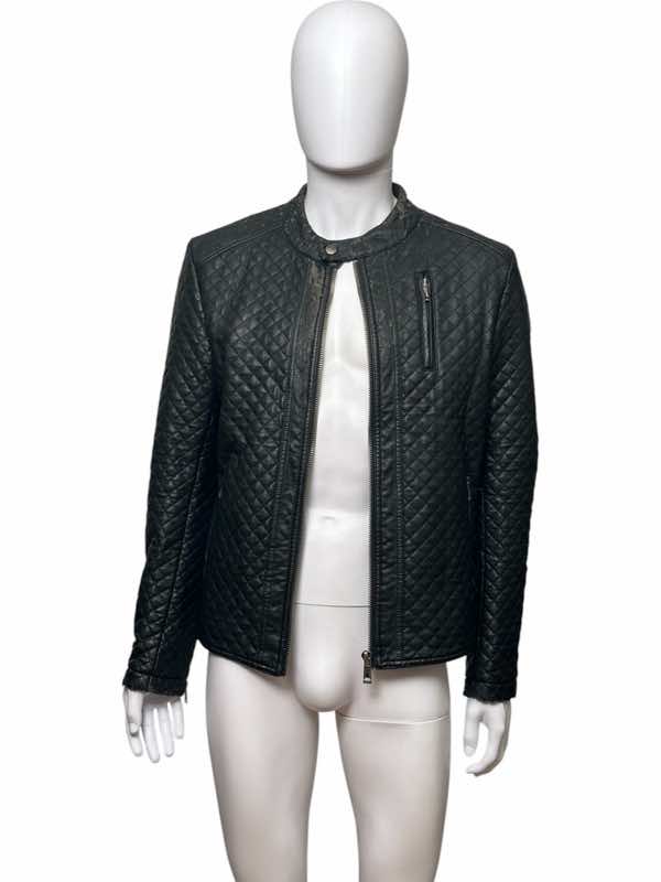 Giorgio Armani Biker Leather Jacket - Back view