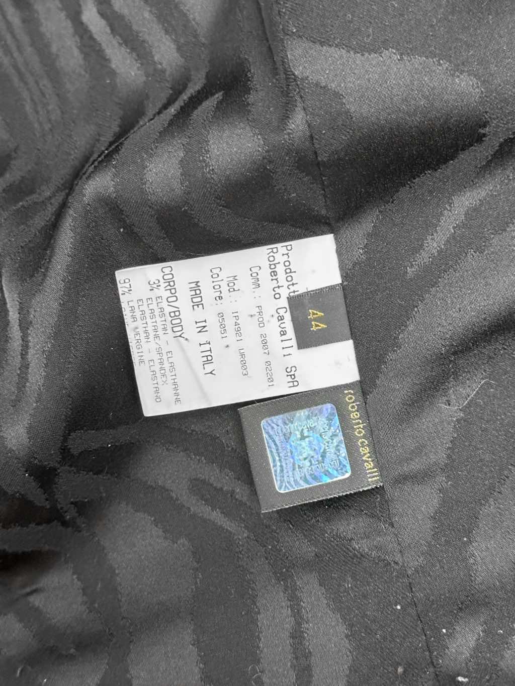 Roberto Cavalli Buttoned Pockets Black Tailleur - Image 13