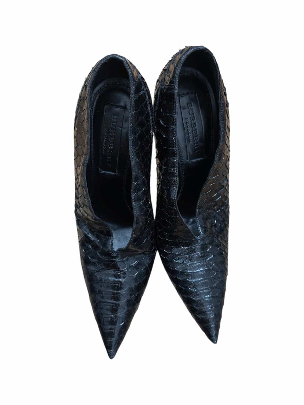 Burberry Leather Python Heels - Image 6