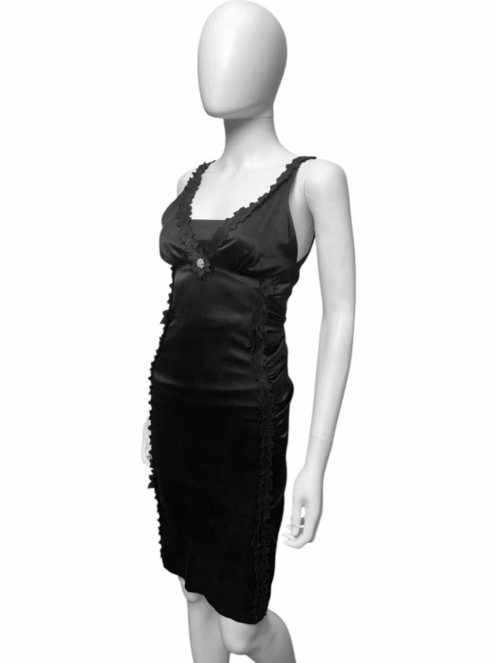 Roberto Cavalli Silk Black Dress - 4