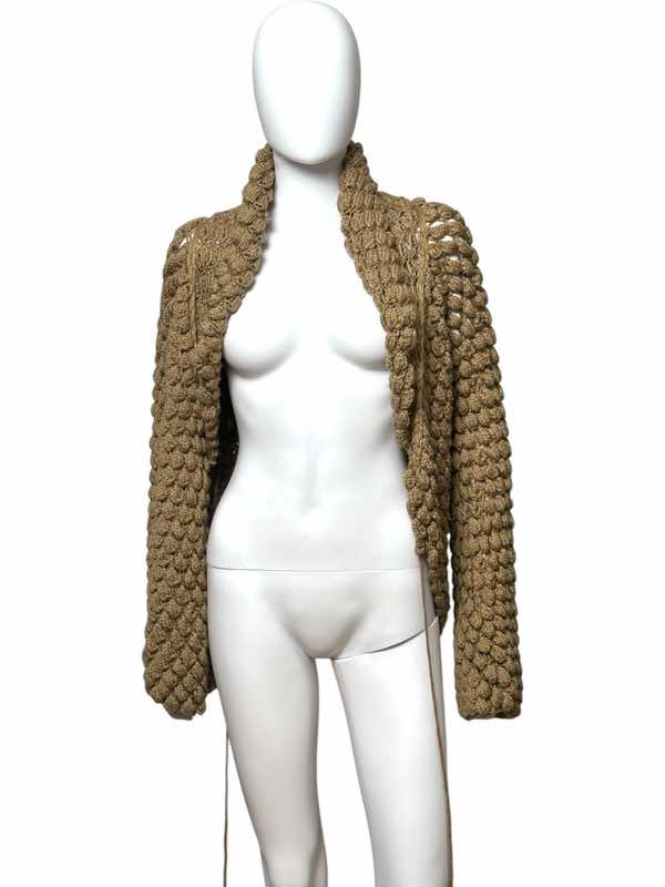Roberto Cavalli Knitted Brown Wool Cardigan - 4