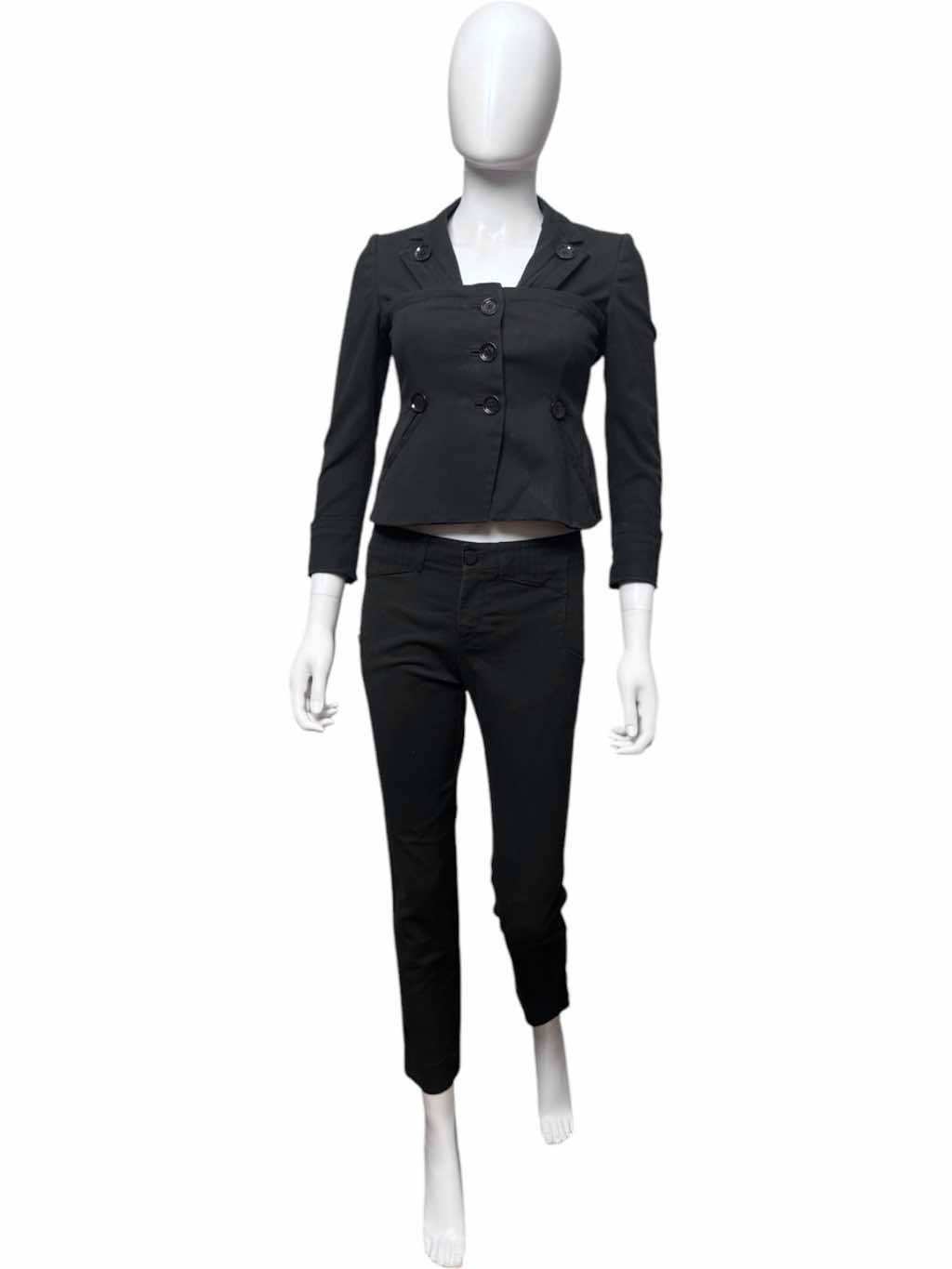 Gucci Layered Button Black Suit - Back view
