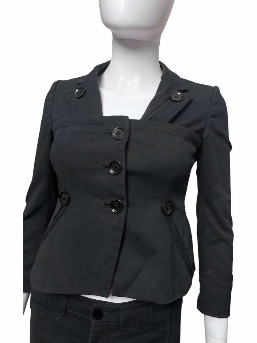 Gucci Layered Button Black Suit - Side view