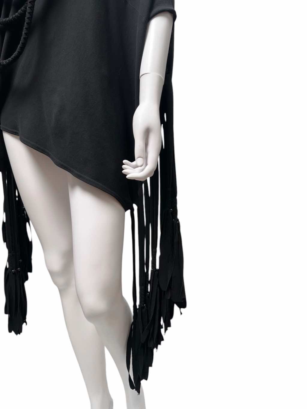 Junya Watanabe Black Fringe Cape - Image 10