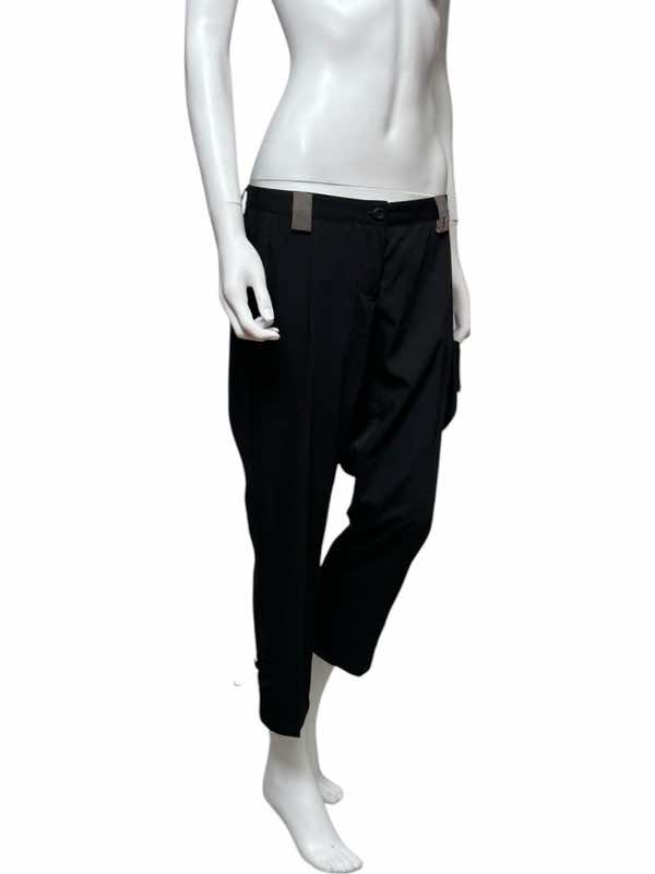 Alexander Mcqueen Glittered Flower black Pants - Image 6