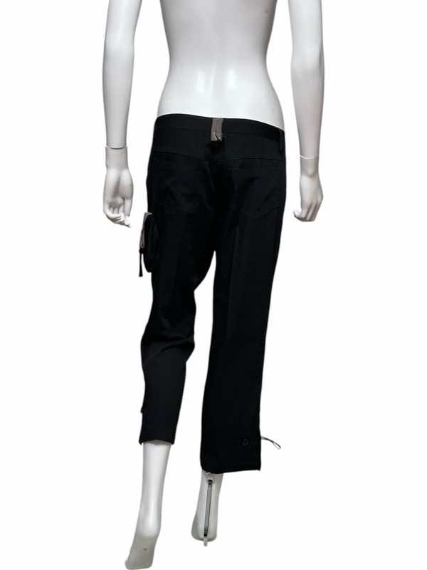 Alexander Mcqueen Glittered Flower black Pants - 4