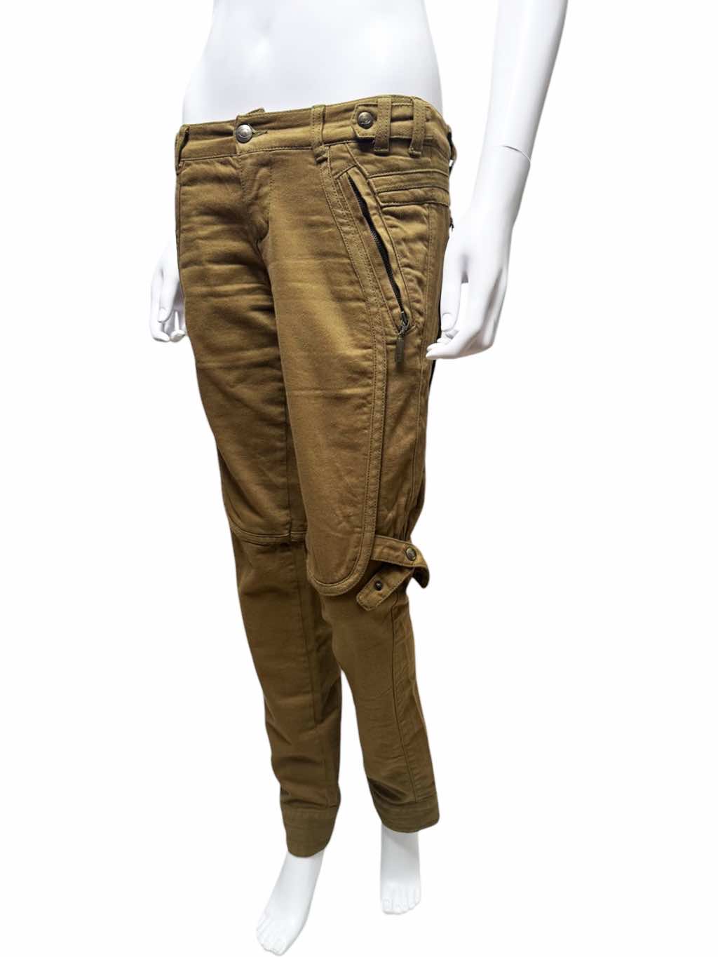 Roberto Cavalli Brown Zipped Pants - Image 6