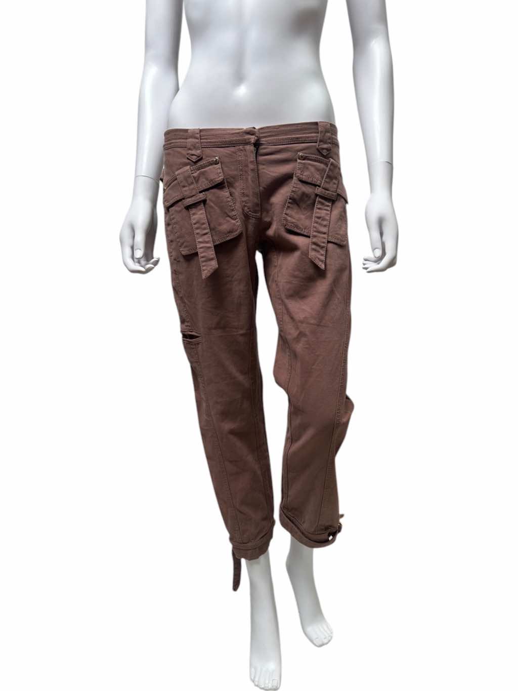 Roberto Cavalli Bondage Burgundy Pants